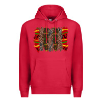 Cardinal juneteenth brushstroke Premium Hoodie - Zillion Design Studio