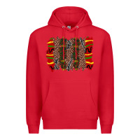 Red juneteenth brushstroke Premium Hoodie - Zillion Design Studio