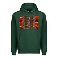 Sports Green juneteenth brushstroke Premium Hoodie - Zillion Design Studio