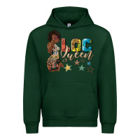 Forest Green afro woman loc queen Urban Hoodie - texasbilliewilder