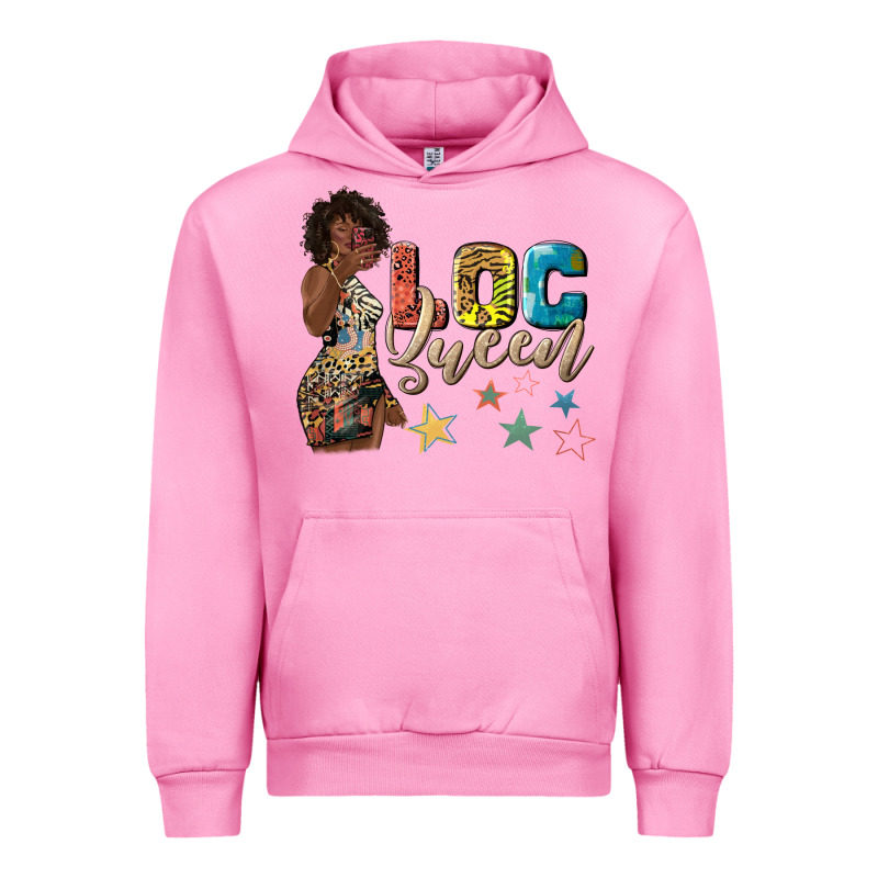 Afro Woman Loc Queen Urban Hoodie by texasbilliewilder | Teevron