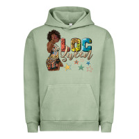 Pigment Oil Green afro woman loc queen Urban Hoodie - texasbilliewilder