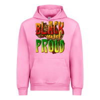 Fuchsia Pink black and proud Urban Hoodie - texasbilliewilder