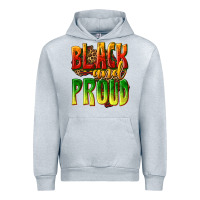 Heather Grey black and proud Urban Hoodie - texasbilliewilder