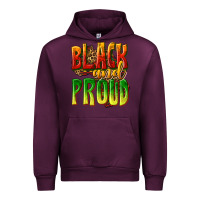 Mauve Wine black and proud Urban Hoodie - texasbilliewilder