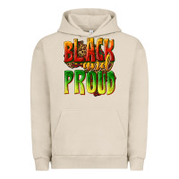 Pigment French Oak black and proud Urban Hoodie - texasbilliewilder