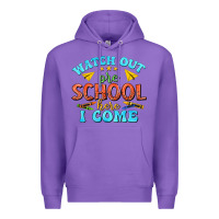 Purple watch out pre school here i come Premium Hoodie - texasbilliewilder