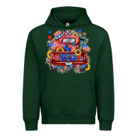 Foreset Green usa truck Urban Hoodie - Zillion Design Studio