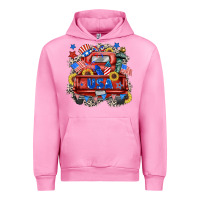 Fuchsia Pink usa truck Urban Hoodie - Zillion Design Studio