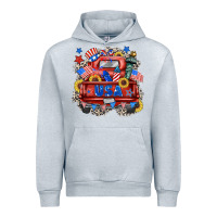 Heather Grey usa truck Urban Hoodie - Zillion Design Studio