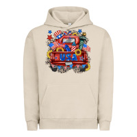 Pigment French Oak usa truck Urban Hoodie - Zillion Design Studio