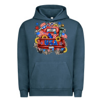 Pigment Midnight Navy usa truck Urban Hoodie - Zillion Design Studio