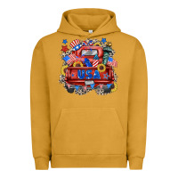 Pigment Peanut Butter usa truck Urban Hoodie - Zillion Design Studio