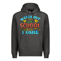Charcoal Heather watch out pre school here i come Premium Hoodie - texasbilliewilder