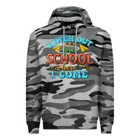 Slate Camo watch out pre school here i come Premium Hoodie - texasbilliewilder