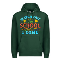 Sports Green watch out pre school here i come Premium Hoodie - texasbilliewilder