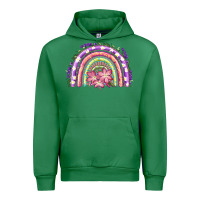 Emerald Easter Floral Spring Rainbow Urban Hoodie - RanaPortraitStore