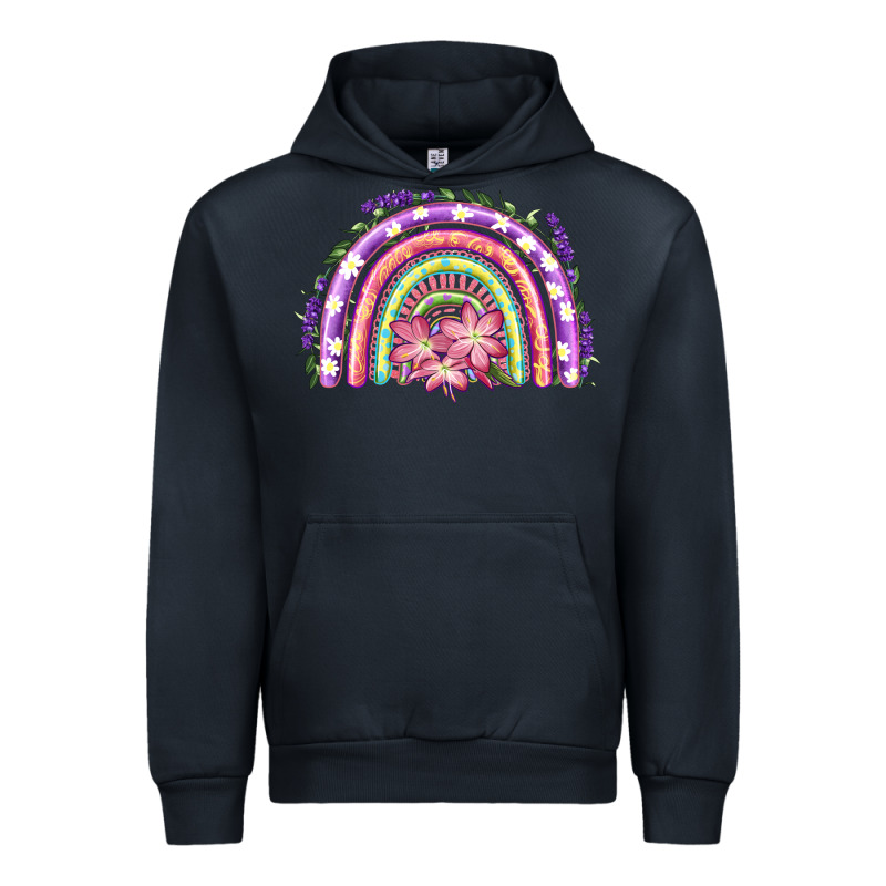 Easter Floral Spring Rainbow Urban Hoodie by RanaPortraitStore | Teevron