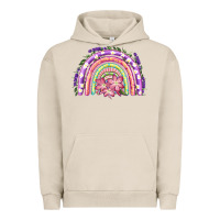 Pigment French Oak Easter Floral Spring Rainbow Urban Hoodie - RanaPortraitStore