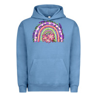 Pigment Pebble Blue Easter Floral Spring Rainbow Urban Hoodie - RanaPortraitStore