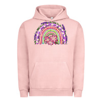 Pigment Salmon Easter Floral Spring Rainbow Urban Hoodie - RanaPortraitStore