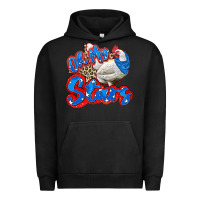 Pigment Black oh my stars chicken Urban Hoodie - Zillion Design Studio