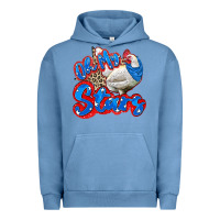 Pigment Pebble Blue oh my stars chicken Urban Hoodie - Zillion Design Studio
