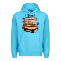 Ocean Blue i teach strength bravery equality love history Premium Hoodie - Zillion Design Studio