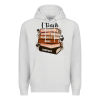 Dove Grey i teach strength bravery equality love history Premium Hoodie - Zillion Design Studio