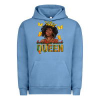 Pigment Pebble Blue beautiful black queen Urban Hoodie - texasbilliewilder