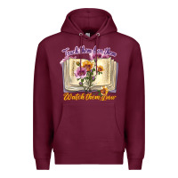 Burgundy watch them grow Premium Hoodie - texasbilliewilder