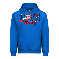 Cobalt love texas map Urban Hoodie - Zillion Design Studio