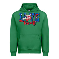 Emerald love texas map Urban Hoodie - Zillion Design Studio