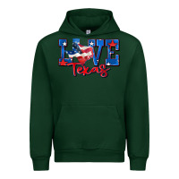 Foreset Green love texas map Urban Hoodie - Zillion Design Studio