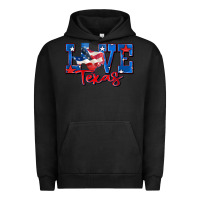 Pigment Black love texas map Urban Hoodie - Zillion Design Studio