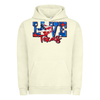 Pigment Pistachio love texas map Urban Hoodie - Zillion Design Studio