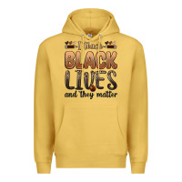 Antique Gold i teach black lives and they matter Premium Hoodie - Zillion Design Studio