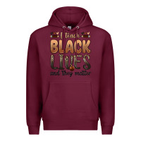 Burgundy i teach black lives and they matter Premium Hoodie - Zillion Design Studio
