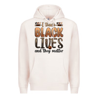 Pale Pink i teach black lives and they matter Premium Hoodie - Zillion Design Studio