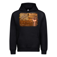 Black American melanin flag Urban Hoodie - texasbilliewilder