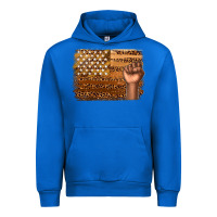 Cobalt American melanin flag Urban Hoodie - texasbilliewilder