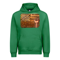 Emerald American melanin flag Urban Hoodie - texasbilliewilder