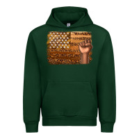 Forest Green American melanin flag Urban Hoodie - texasbilliewilder