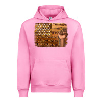 Fuchsia Pink American melanin flag Urban Hoodie - texasbilliewilder