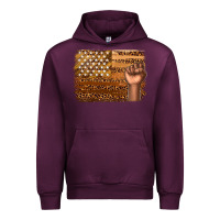 Mauve Wine American melanin flag Urban Hoodie - texasbilliewilder