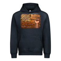 Navy American melanin flag Urban Hoodie - texasbilliewilder