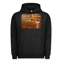 Pigment Black American melanin flag Urban Hoodie - texasbilliewilder