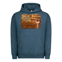 Pigment Midnight Navy American melanin flag Urban Hoodie - texasbilliewilder