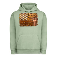 Pigment Oil Green American melanin flag Urban Hoodie - texasbilliewilder