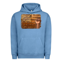 Pigment Pebble Blue American melanin flag Urban Hoodie - texasbilliewilder